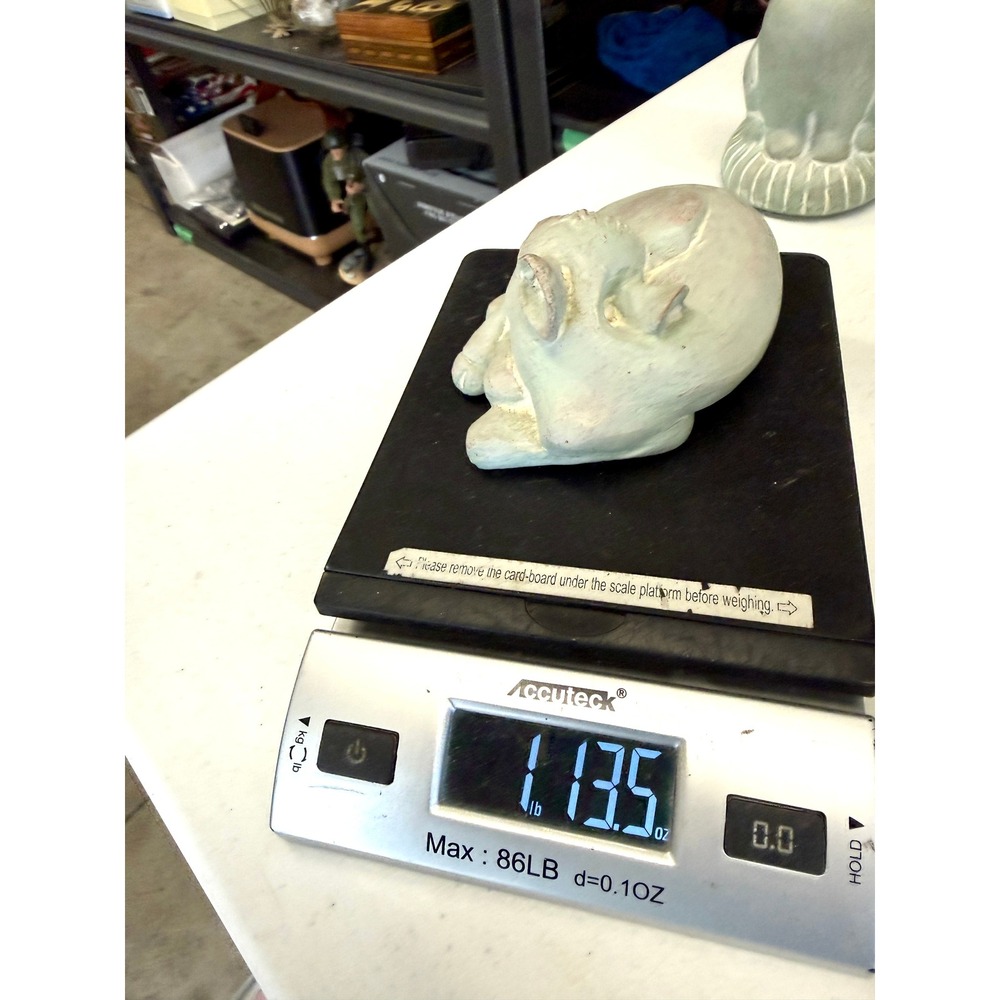 Vintage Isabel Bloom Concrete Fawn Sculpture Signed Deer Figurine Handmade‎ USA - Picture 6 of 6